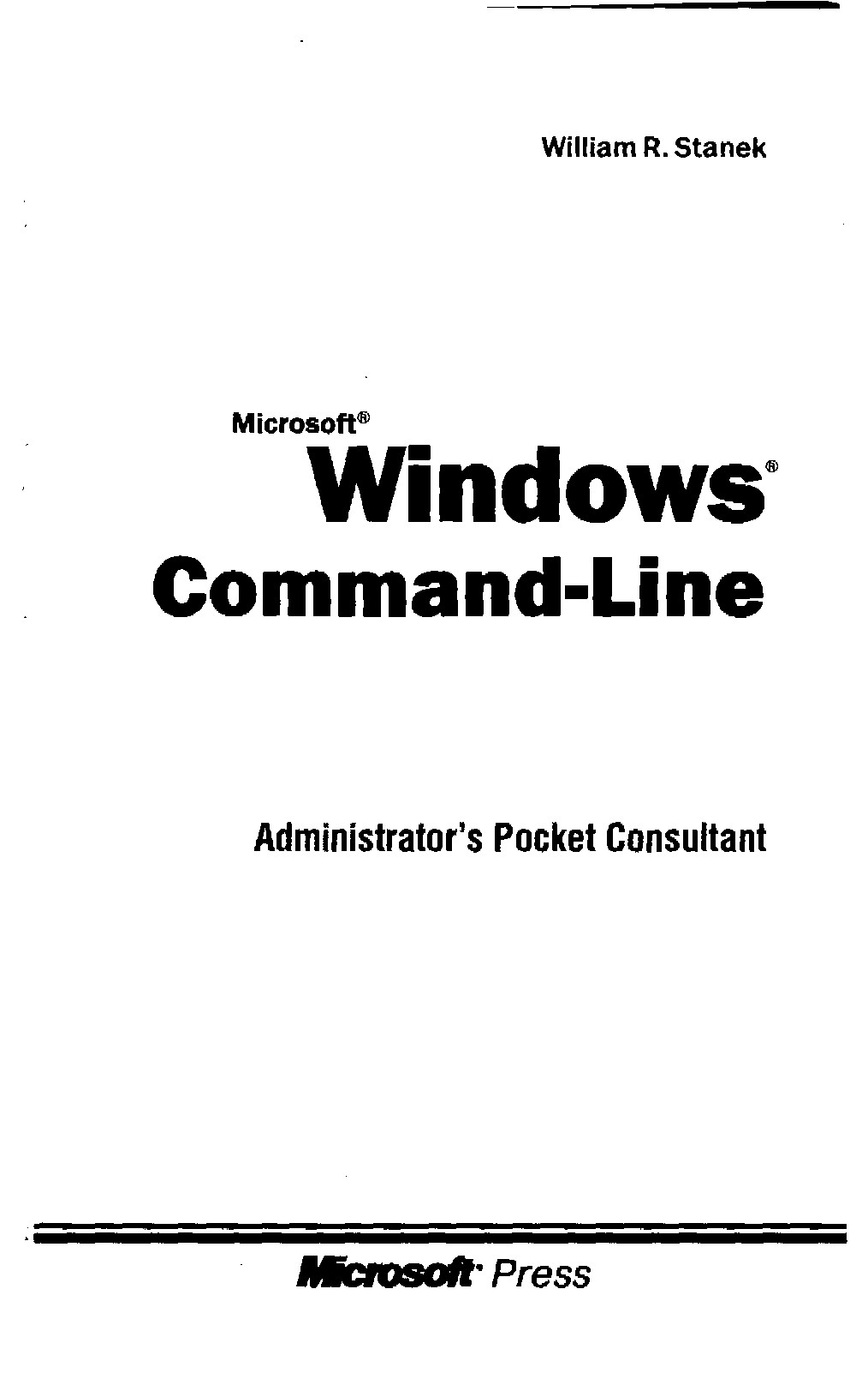 Командная строка Microsoft Windows. Справочник администратора