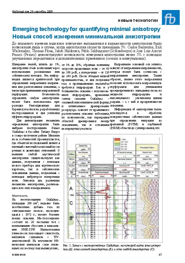 Emerging technology for quantifying minimal anisotropy