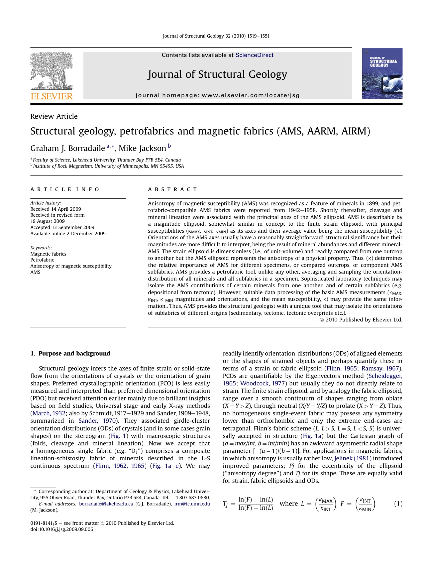 Journal of Structural Geology 32 (2010) 1519e1551