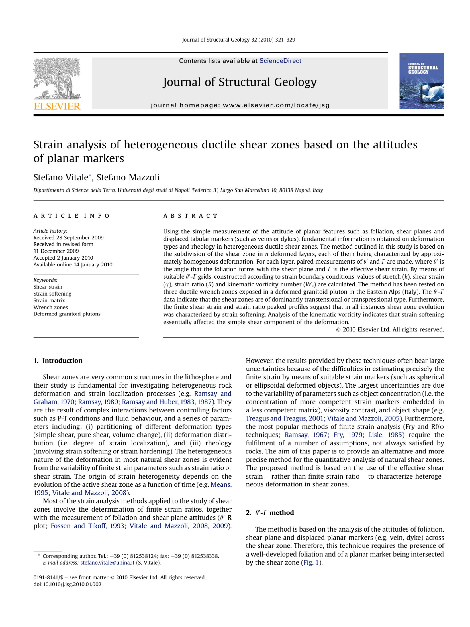 Strain analysis of heterogeneous ductile shear zones based on the attitudes of planar markers
