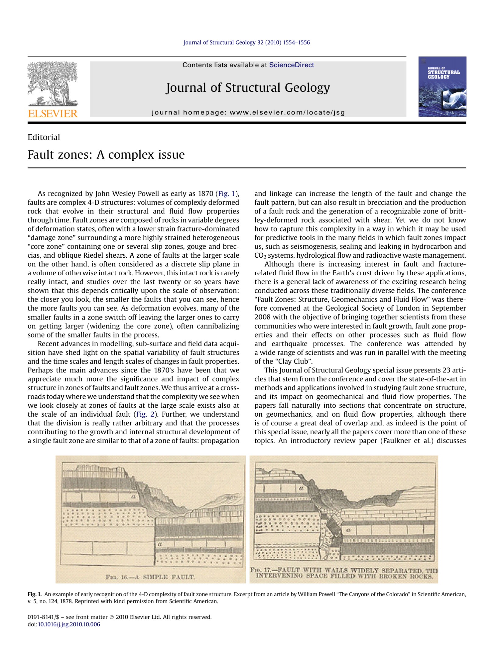 Fault Zones: Structure, Geomechanics and Fluid Flow