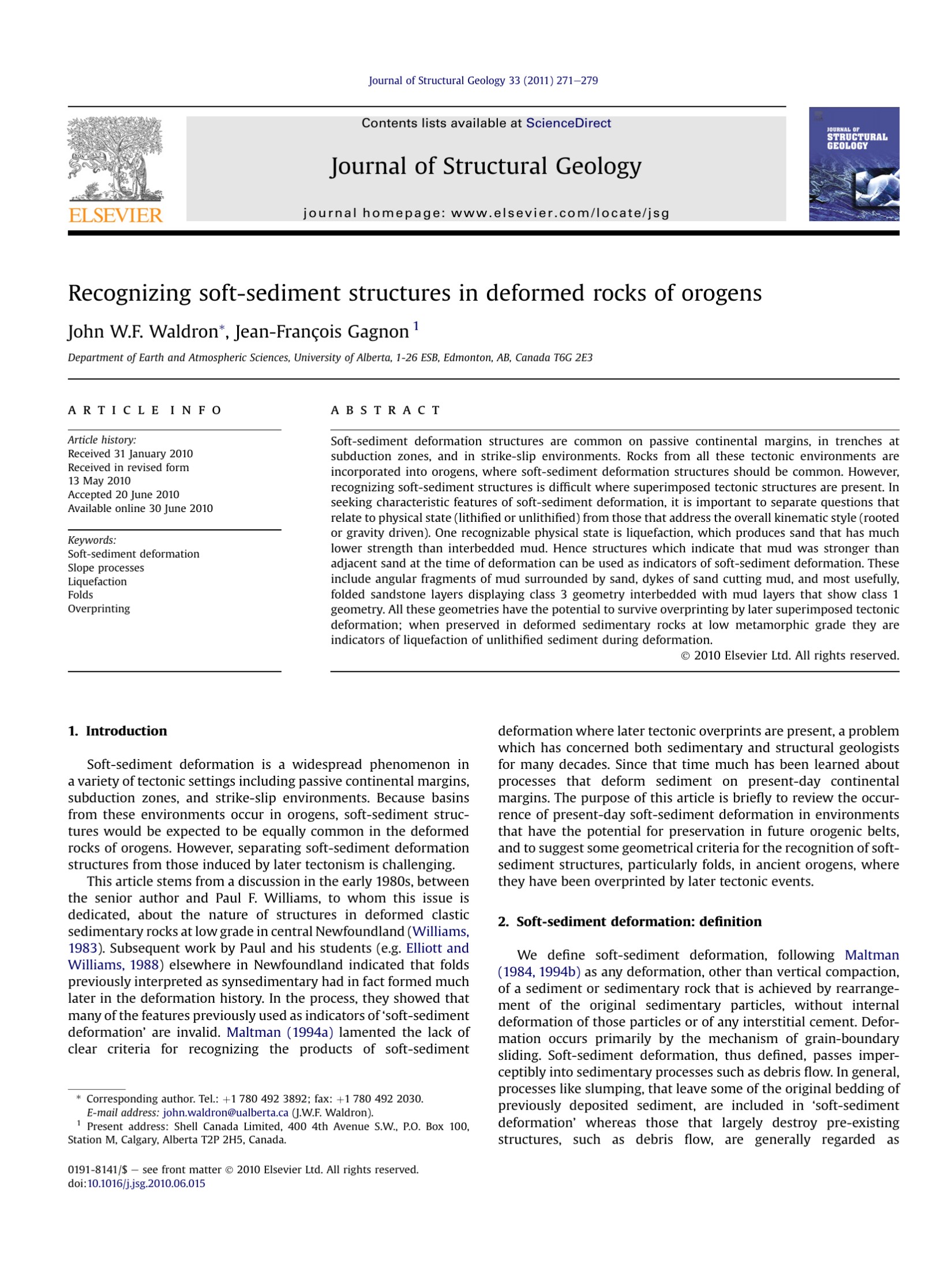 Recognizing soft-sediment structures in deformed rocks of orogens