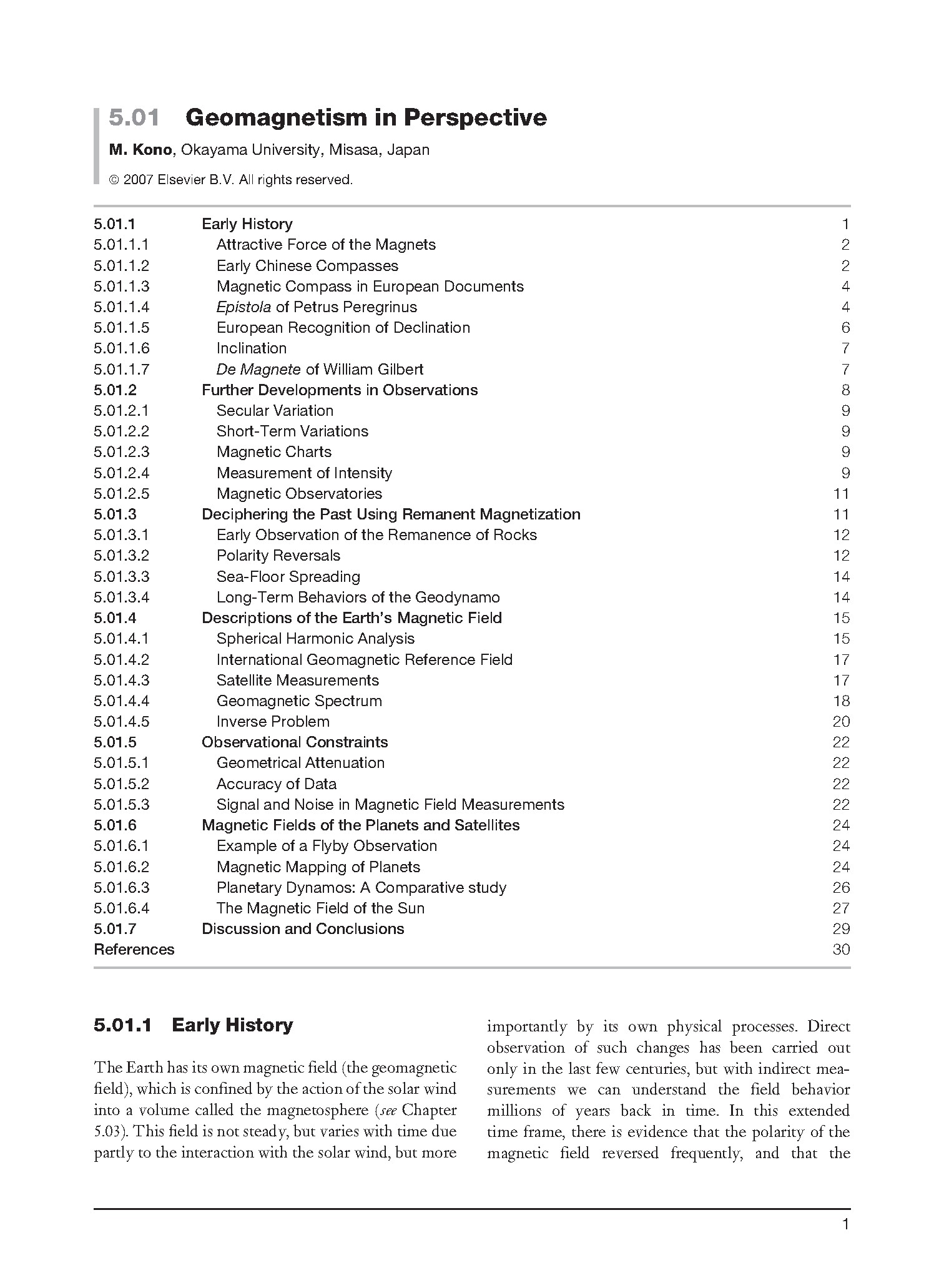 Geomagnetism in Perspective