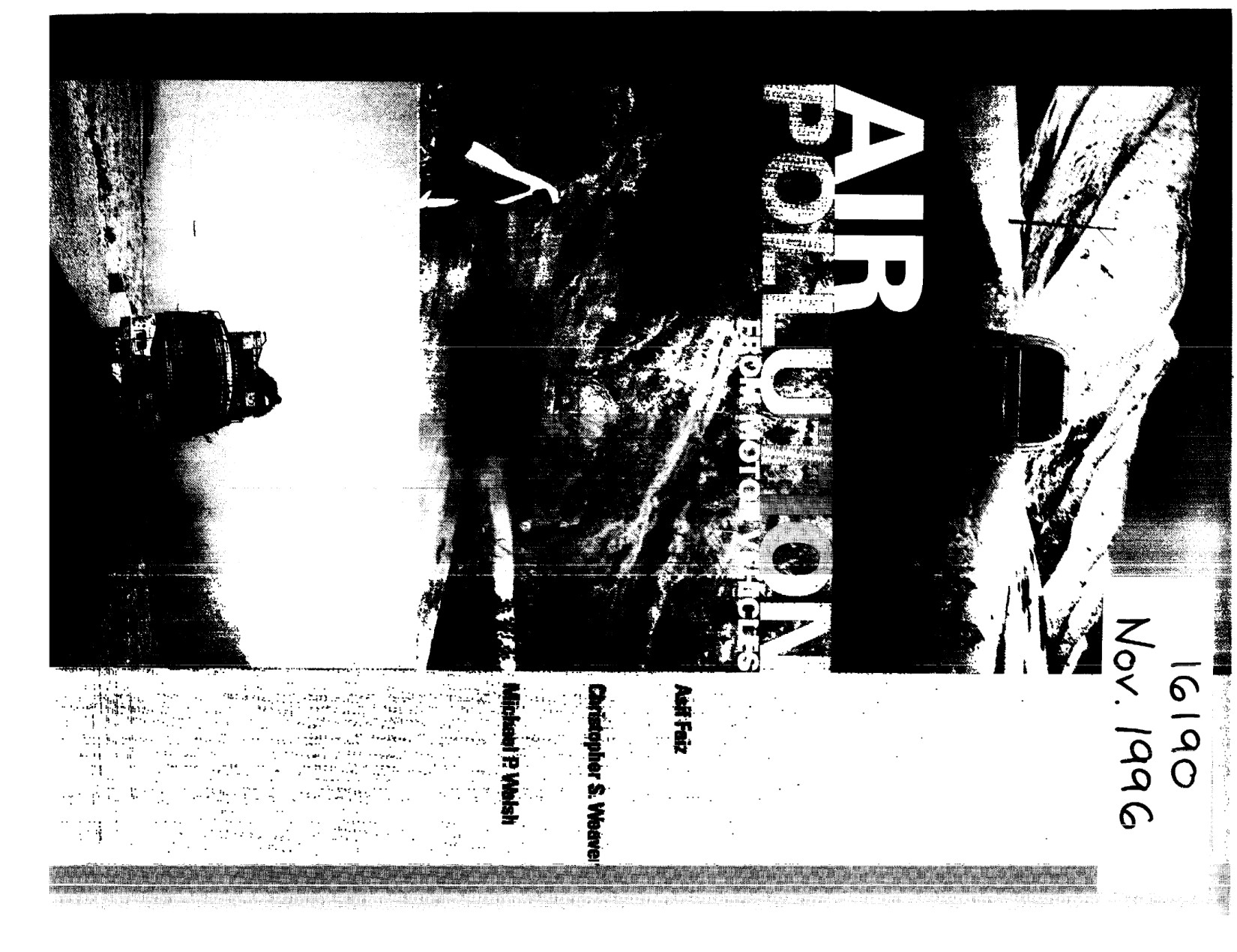 Air Pollution from Motor Vehicles: Standards and Technologies for Controlling Emissions