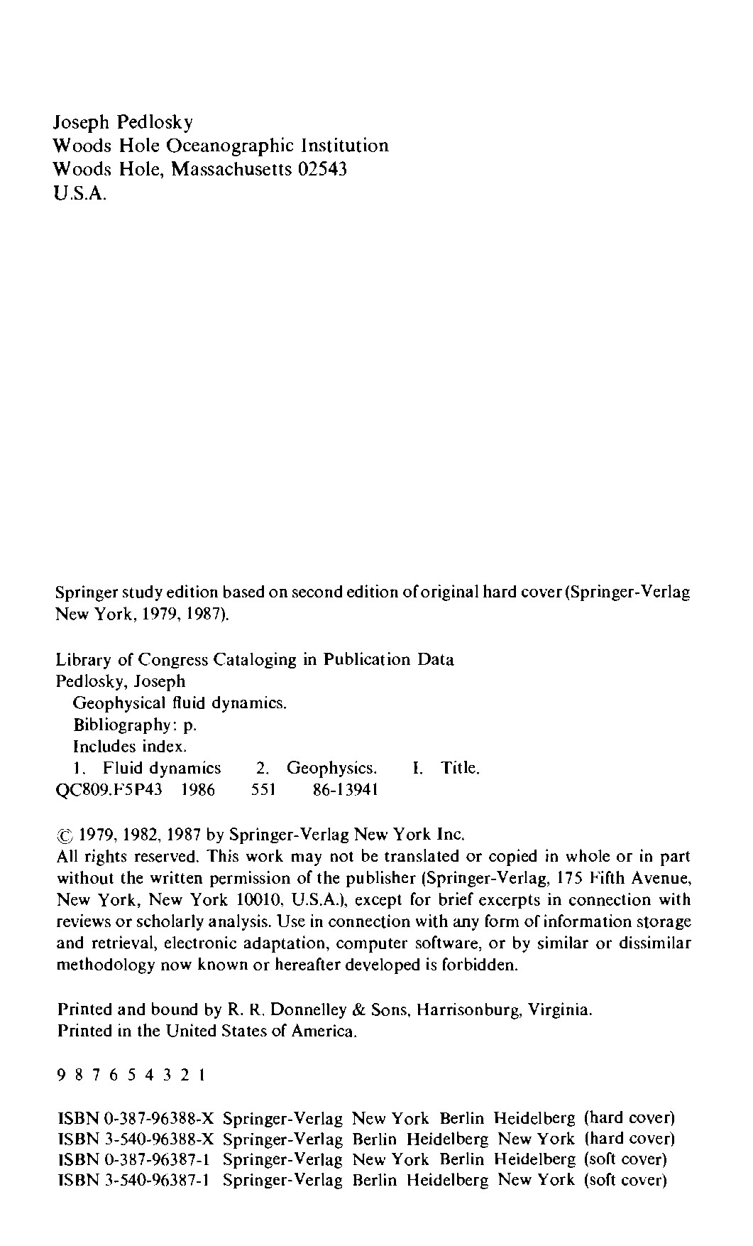 Geophysica l fluid dynamics