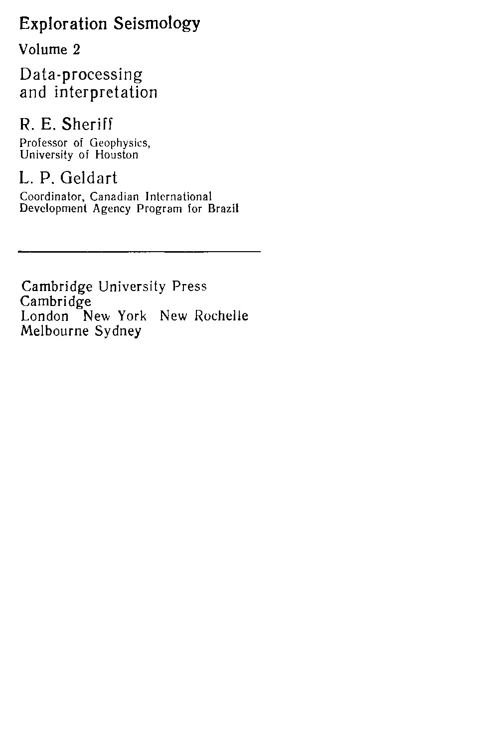 Сейсморазведка: В 2-х т. Том 2