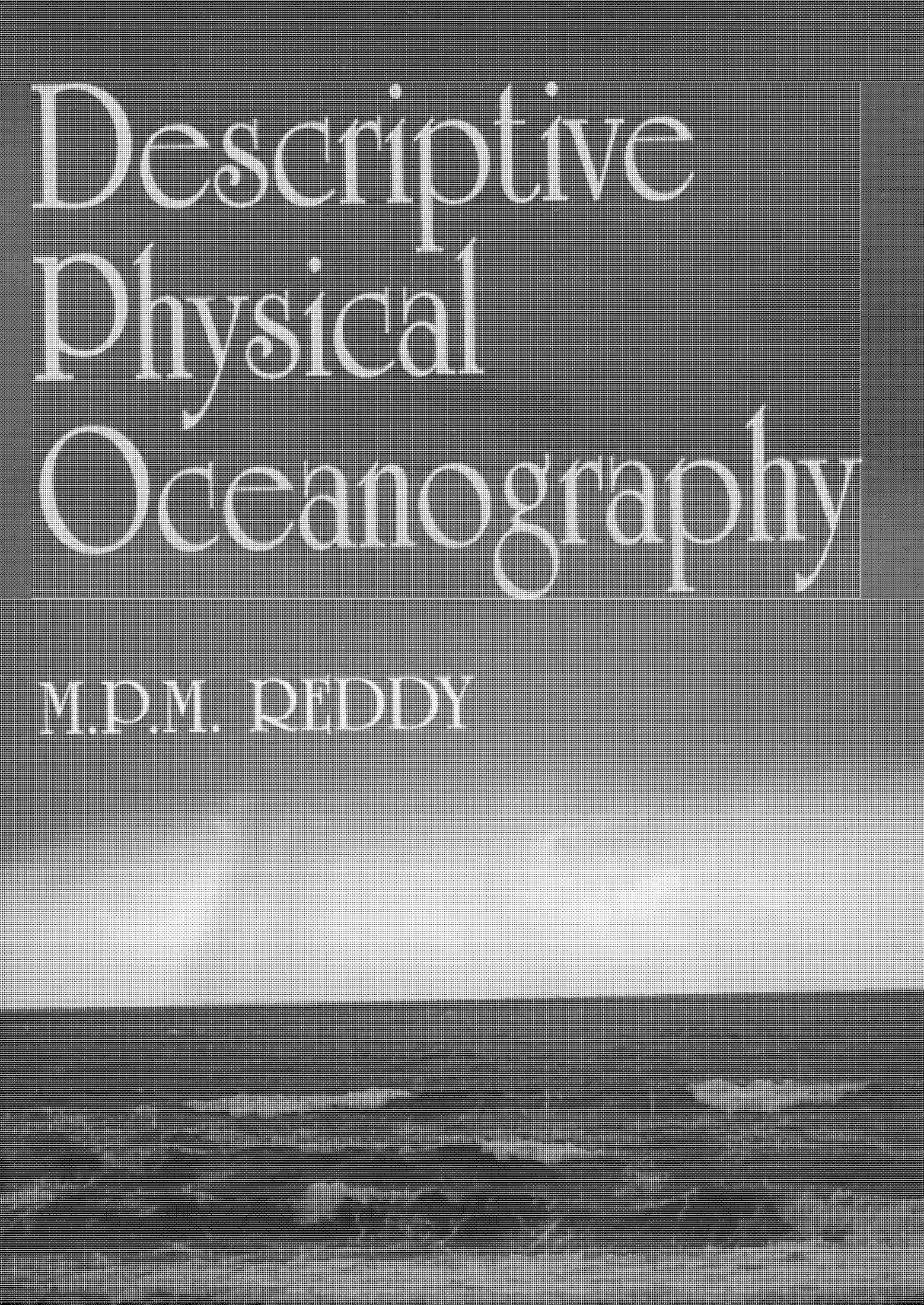 DESCRIPTIVE PHYSICAL OCEANOGRAPHY