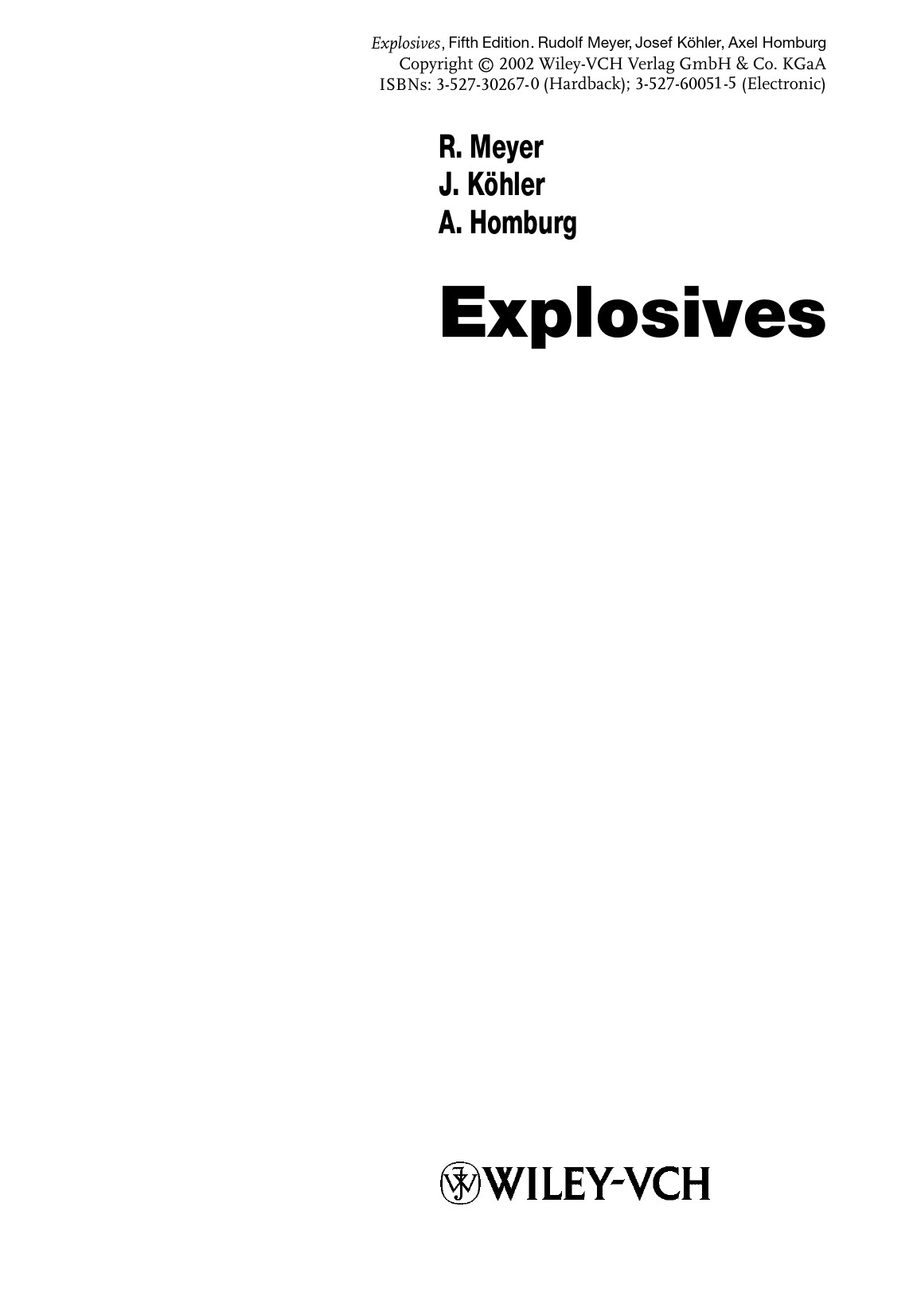 Explosives